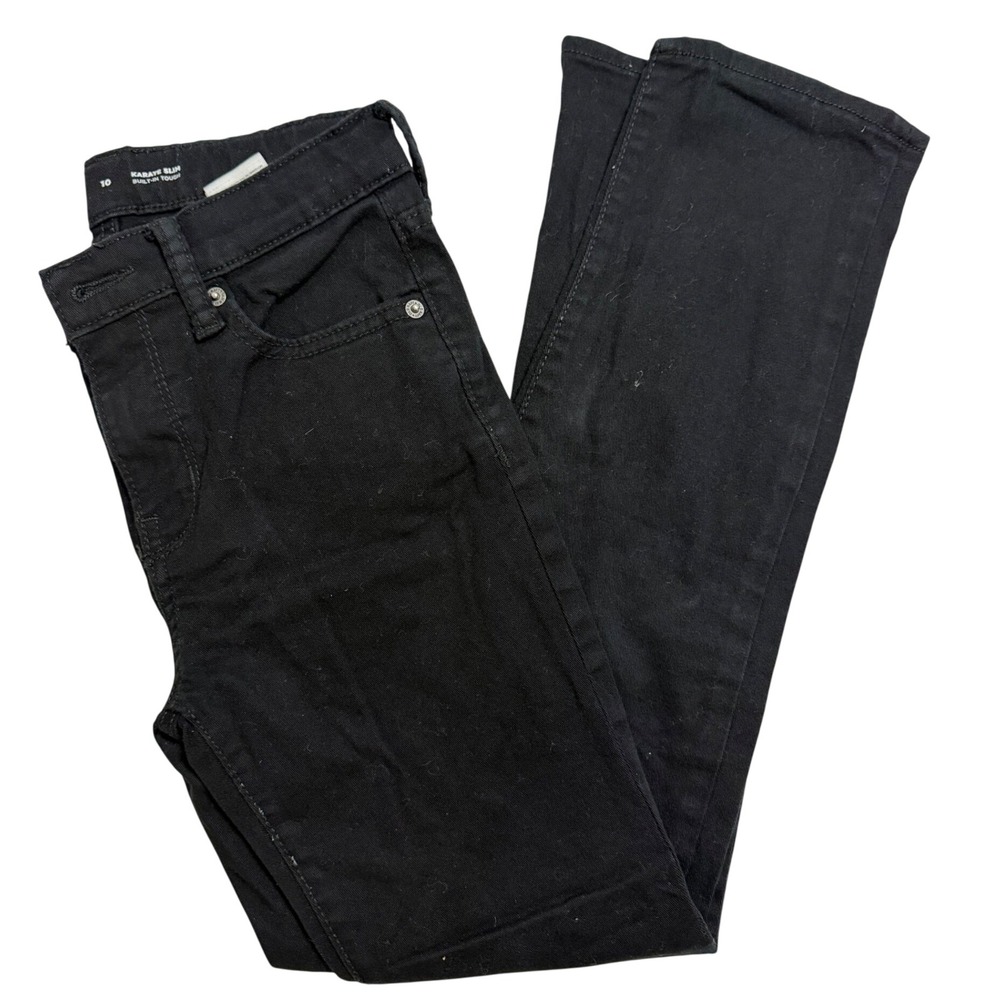 Old Navy Karate Slim Built-In Tough 360 Stretch Black Jeans Boys Size 10